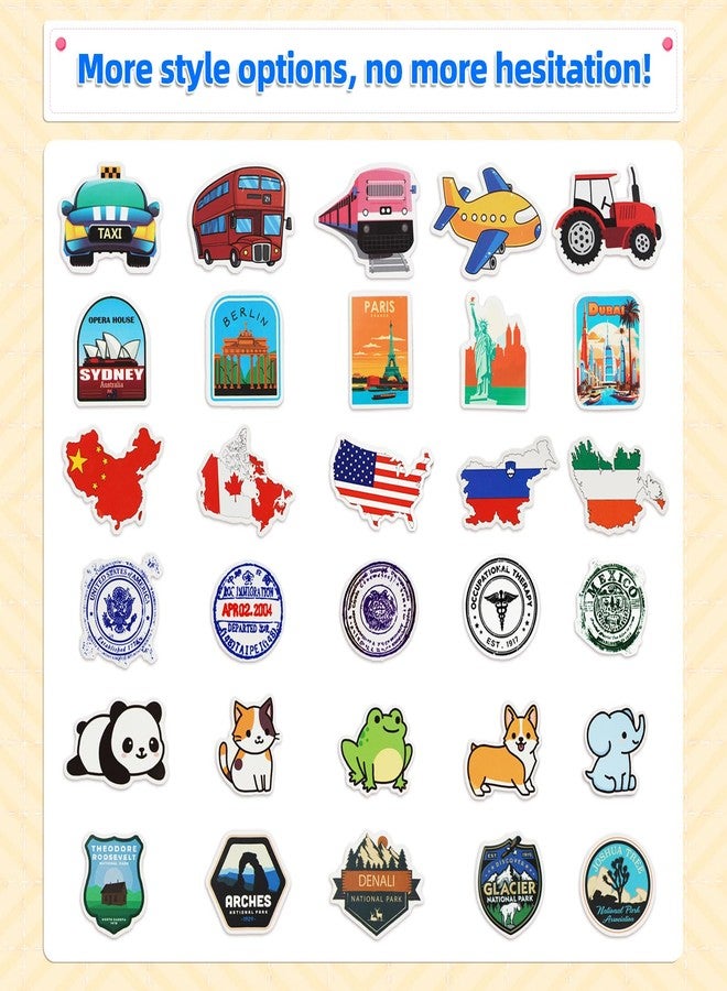 XIISVINT 15 Pcs Fake Passport Book for Kids with 150 Non-Repeating Stickers (Including 3 Themes), Suitable for Party Favors, Scrapbooking, Arts and Crafts, School Supplies, Wall Stickers - Image 3